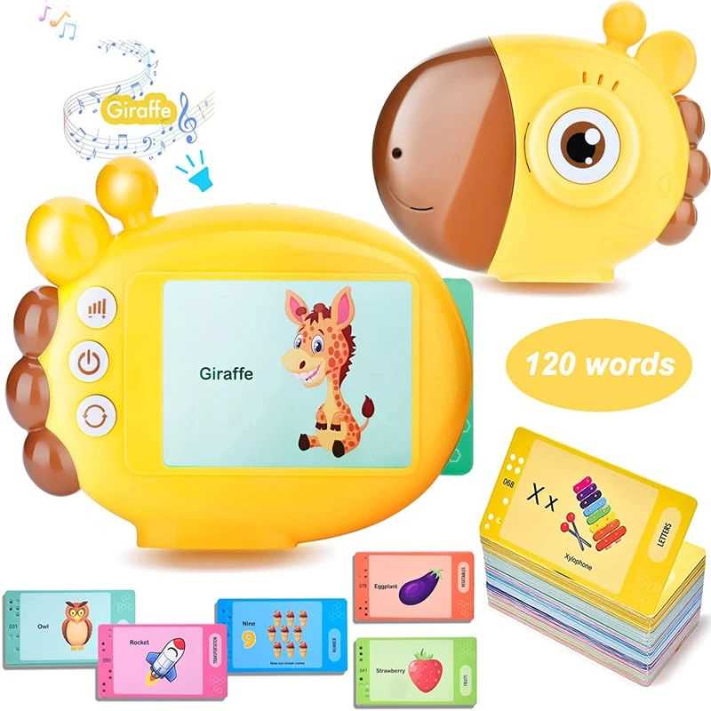 Kids Educational Games Learn English - Lecteur de cartes Flash girafe, jeux