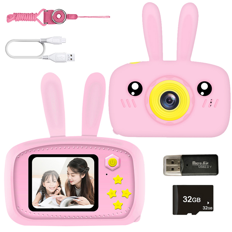 Kids Education Video - Mini appareil photo lapin dessin animé