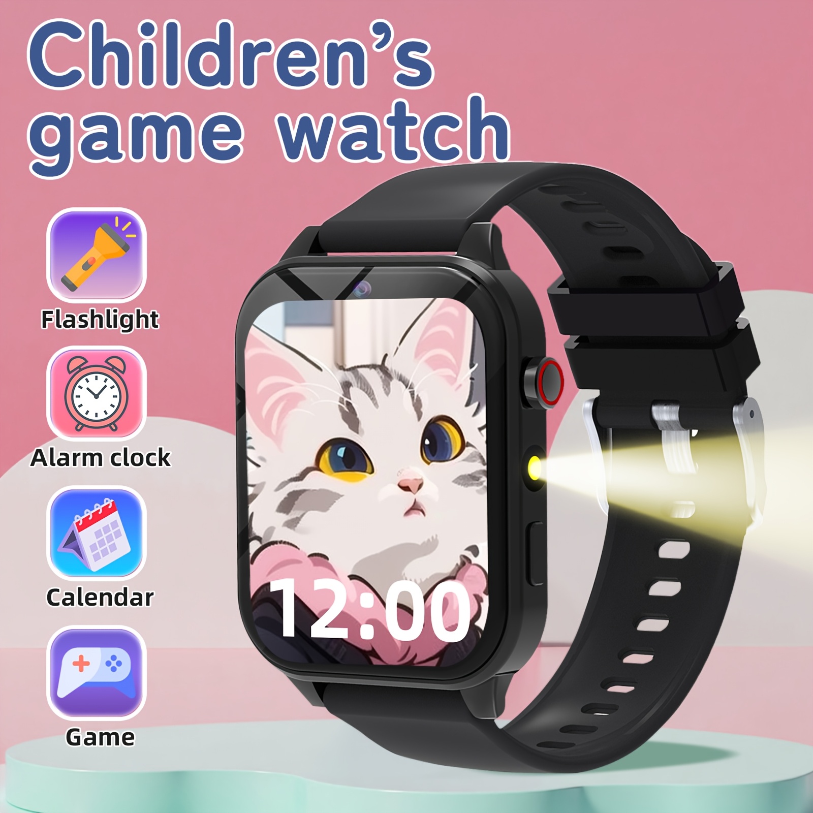 Kids Educational Games Learn English - Montre connectée éducative pour enfants avec