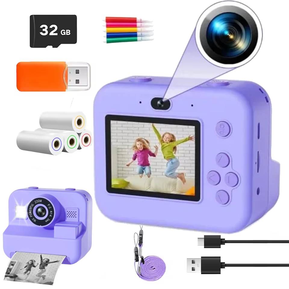 Kids Education Video - 1080P enfants Mini caméra vidéo numérique