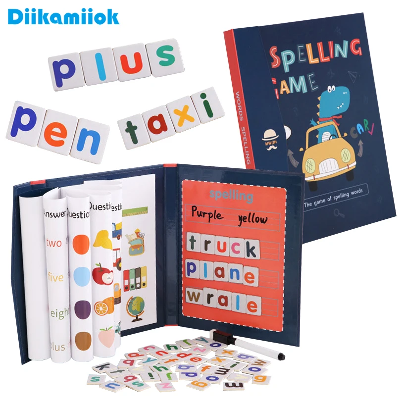 Kids Educational Games Learn English - 1 pièce Jeu de puzzles magnétiques