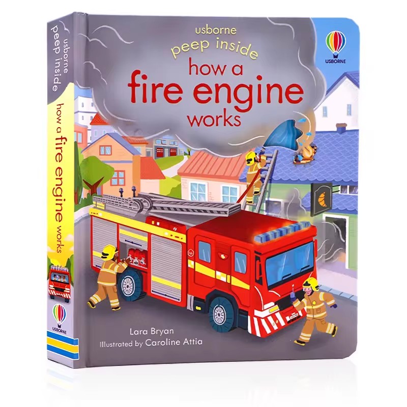 Kid Educational - Usborne Peep Inside How A Fire