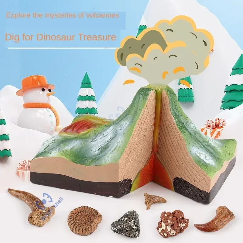Science Kit Volcano - Volcan enfants jouet dinosaure pyramide bricolage