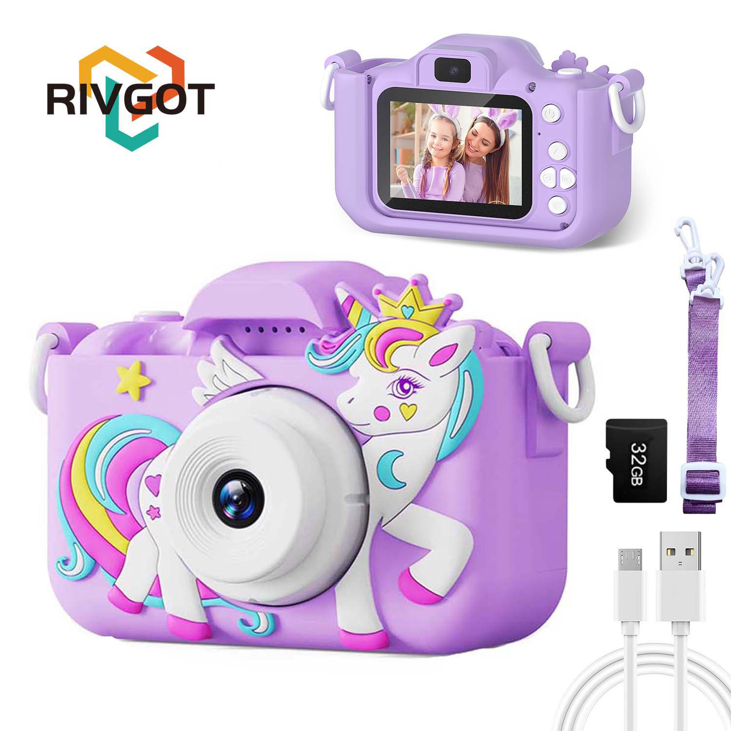 Kids Education Video - Caméscope antichoc pour enfants, jouets pour