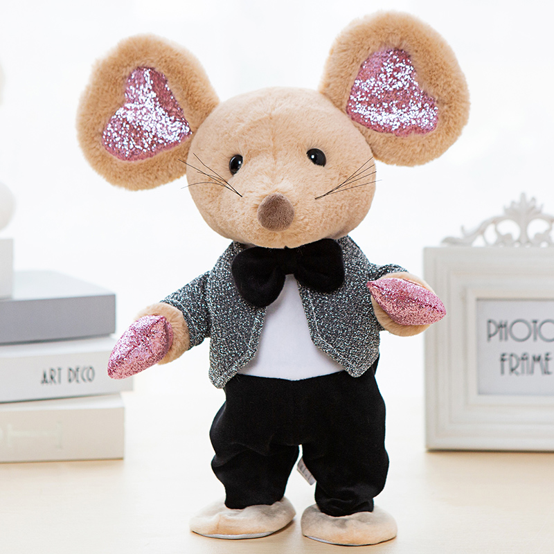 Kangaroo Kids Education - Souris Robot Musicale Électronique en Peluche