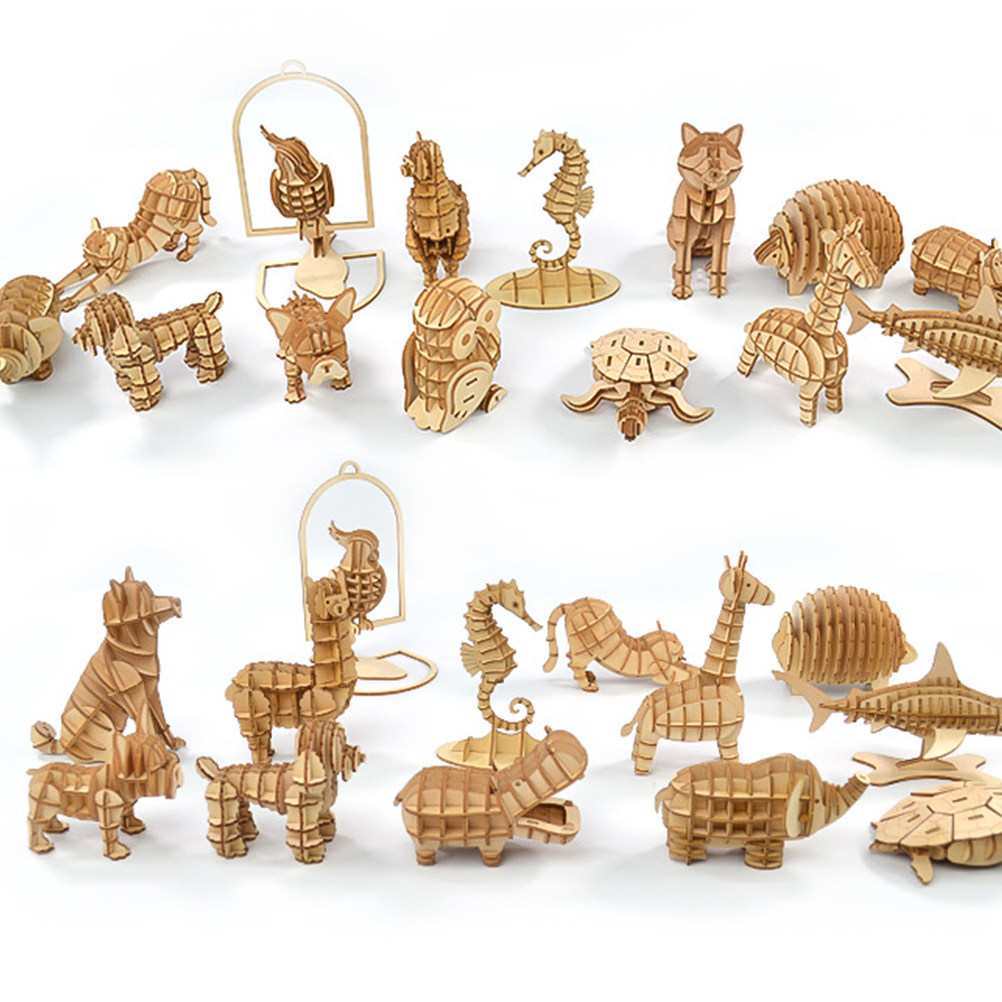 Kangaroo Kids Education - Puzzle en bois 3D Kangourou, poli