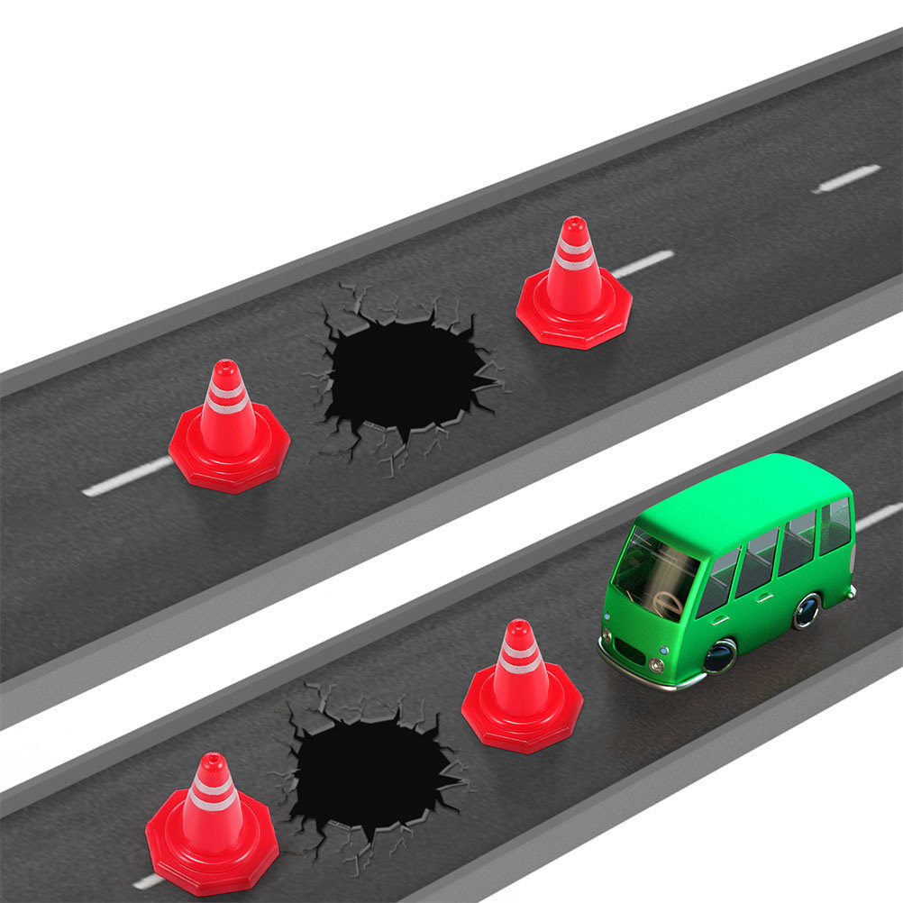 Kid Educational - 24 mini-cônes de signalisation rouges en