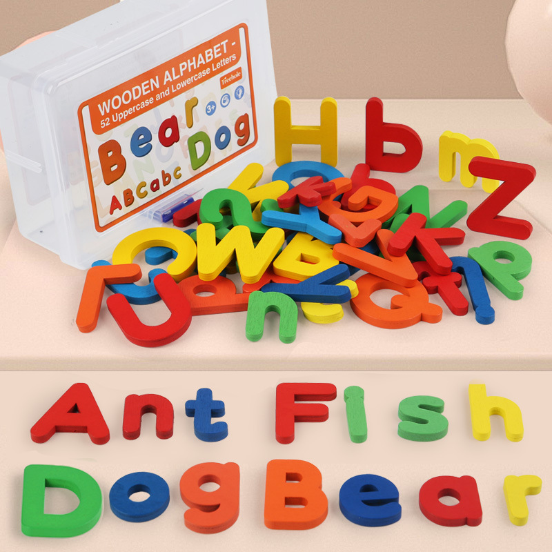 Kids Educational Games Learn English - Ensemble de lettres anglaises en bois