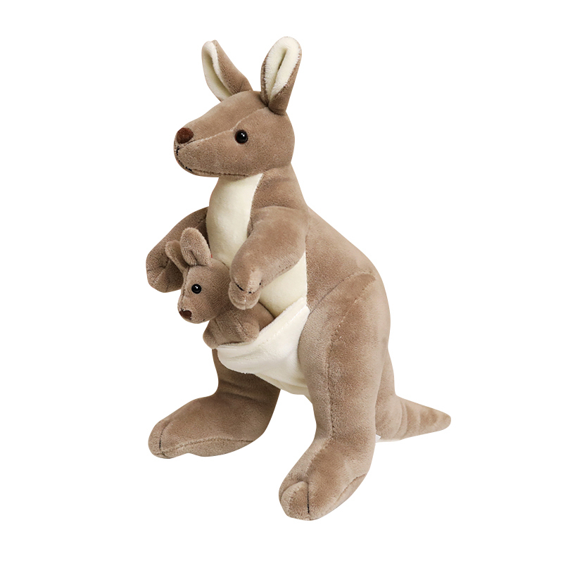 Kangaroo Kids Education - Jouet en peluche kangourou réaliste pour
