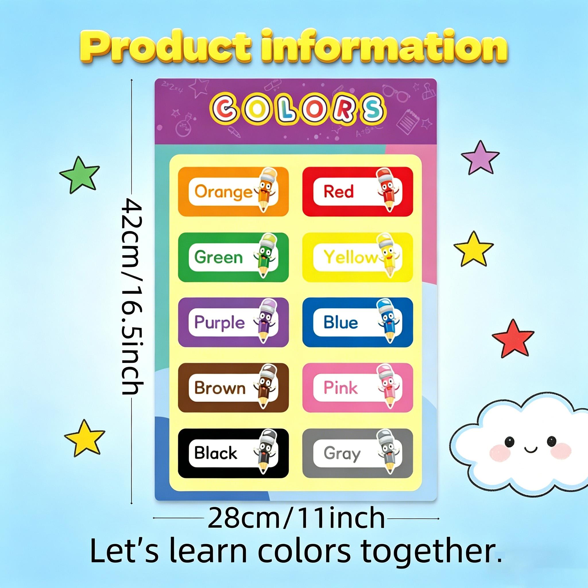 16 affiches éducatives pour le - Kids Education Alphabet Numbers avis et prix