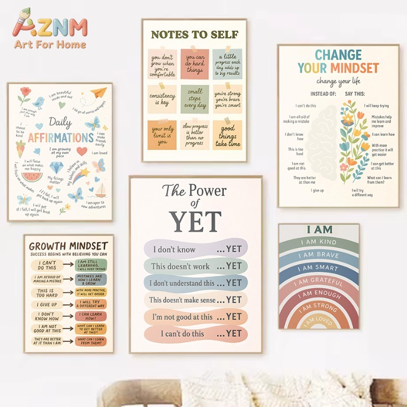 AZNM Impression sur toile « Me - Kids Education Motivation avis et prix