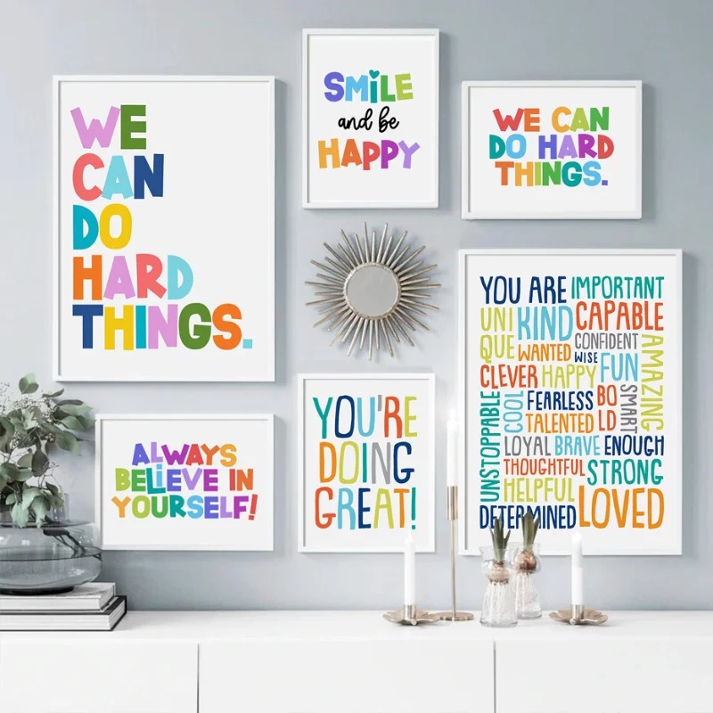 Affiche Murale Positive pour E - Kids Education Motivation avis et prix