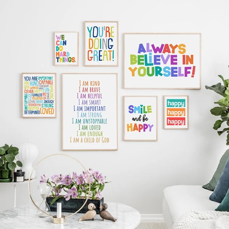 Affiche Murale Positive pour E - Kids Education Motivation avis et prix