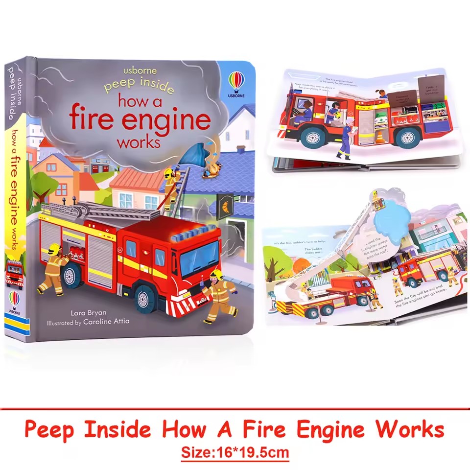 Usborne Peep Inside How A Fire - Kid Educational avis et prix
