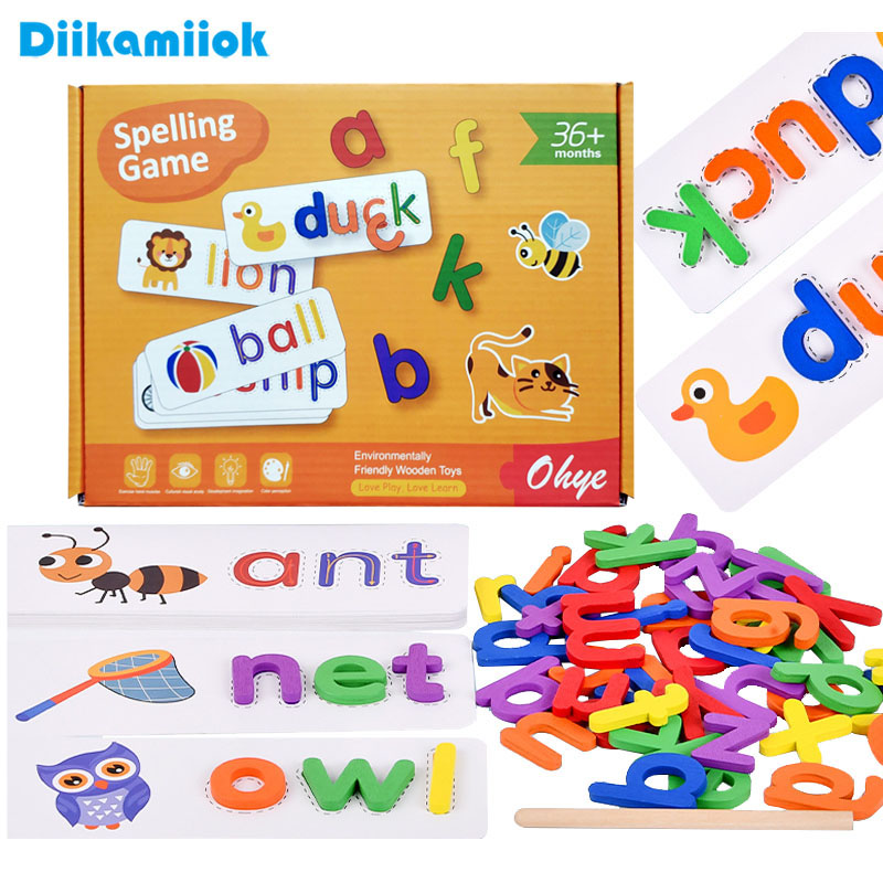 Jouets éducatifs en bois pour  - Kids Educational Games Learn English avis et prix