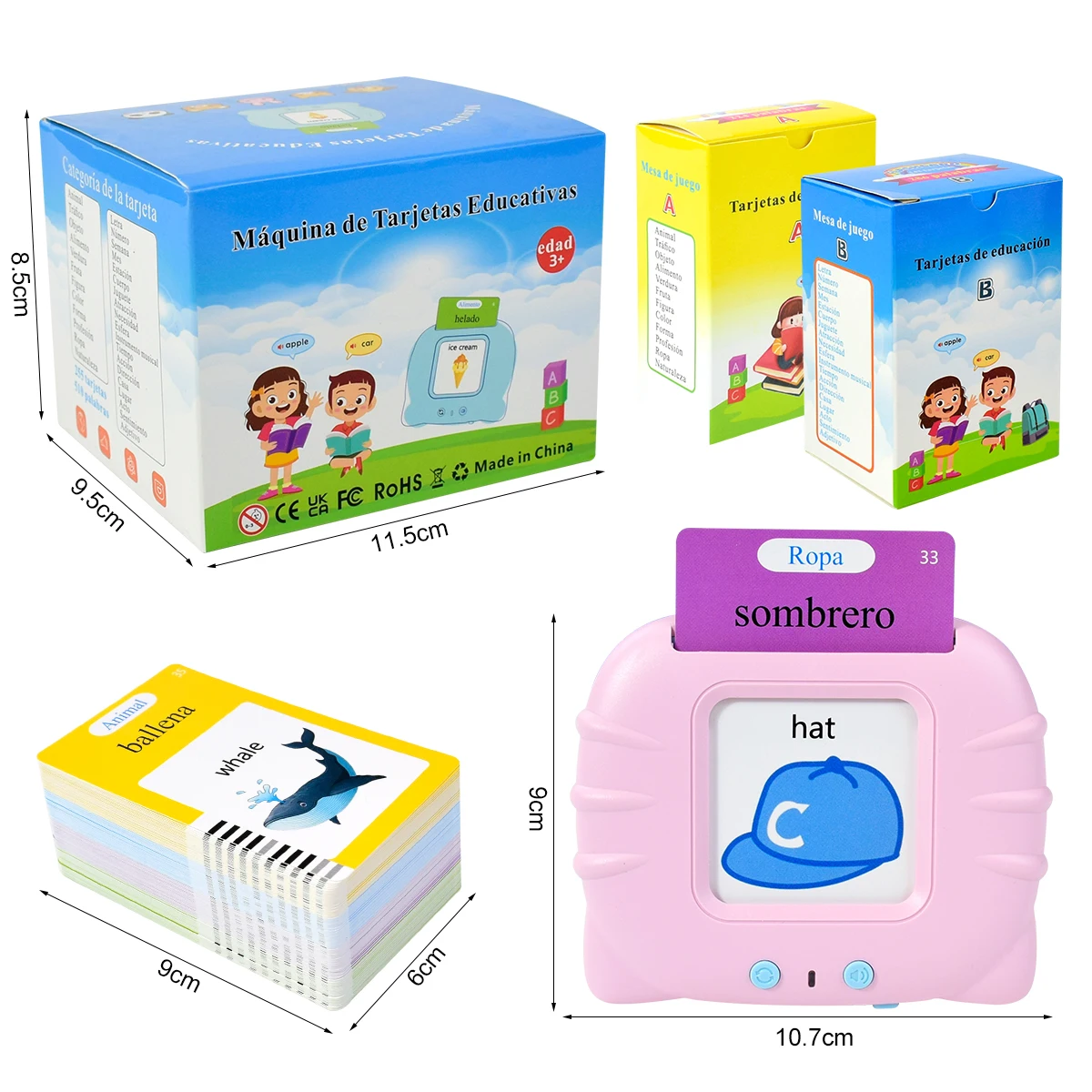 Cartes cognitives espagnoles é - Kids Educational Games Learn English avis et prix