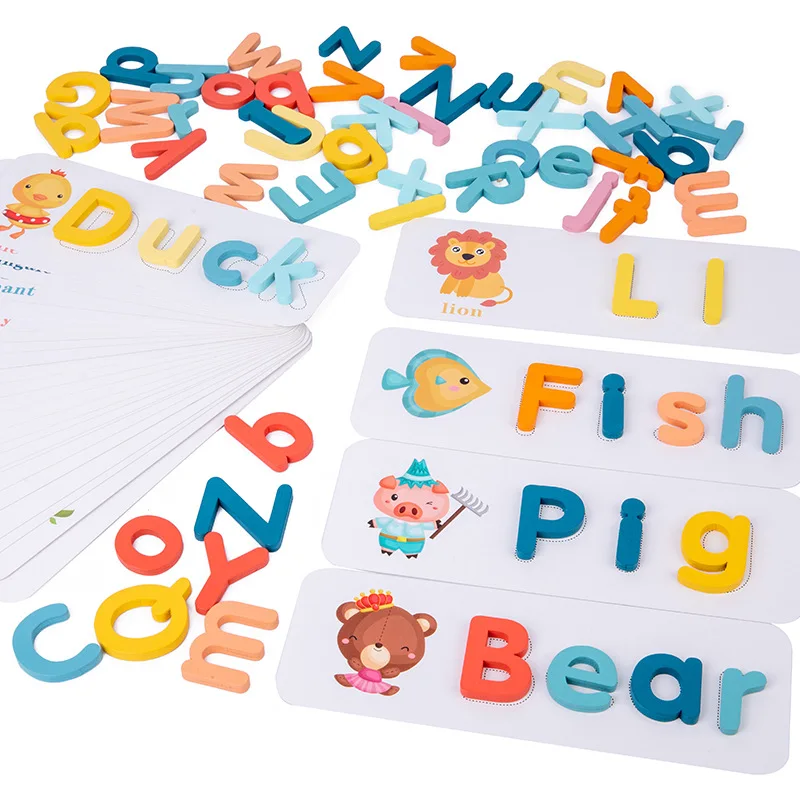 Jouet éducatif en bois Montess - Kids Educational Games Learn English avis et prix