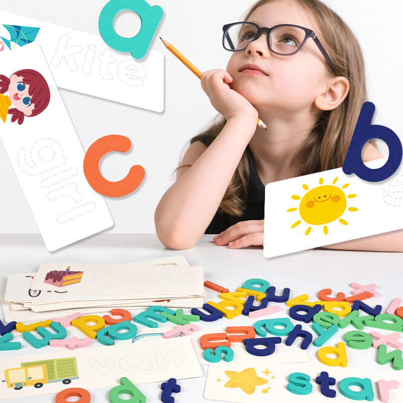 Puzzle Alphabet en bois Montes - Kids Educational Games Learn English avis et prix