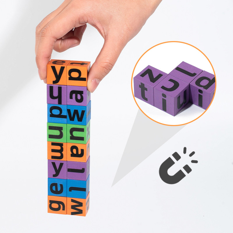 Jeu de cubes magnétiques pour  - Kids Educational Games Learn English avis et prix